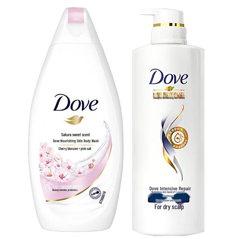 

Dove Cherry Blossom Body Wash & Anti-Dandruff Conditioner Set