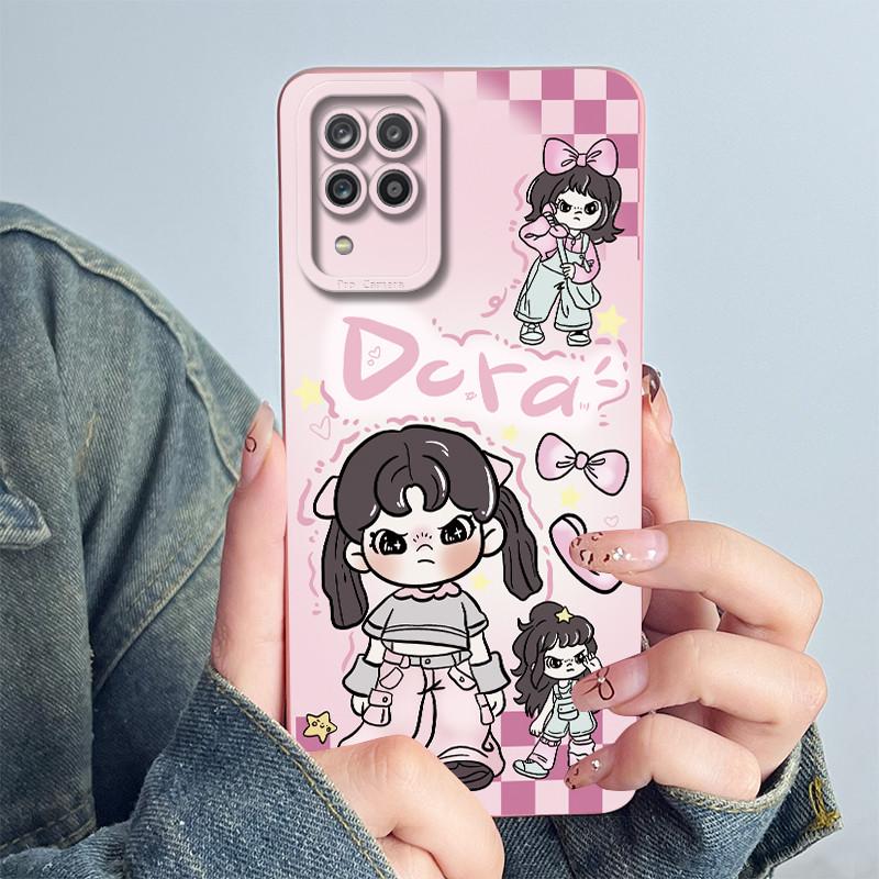 For Samsung Galaxy A12 M12 F12 4G 5G Case Astronaut Cover Soft Liquid Silicone Phone Funda Shell For SamsungA12 A 12 Phone Bags