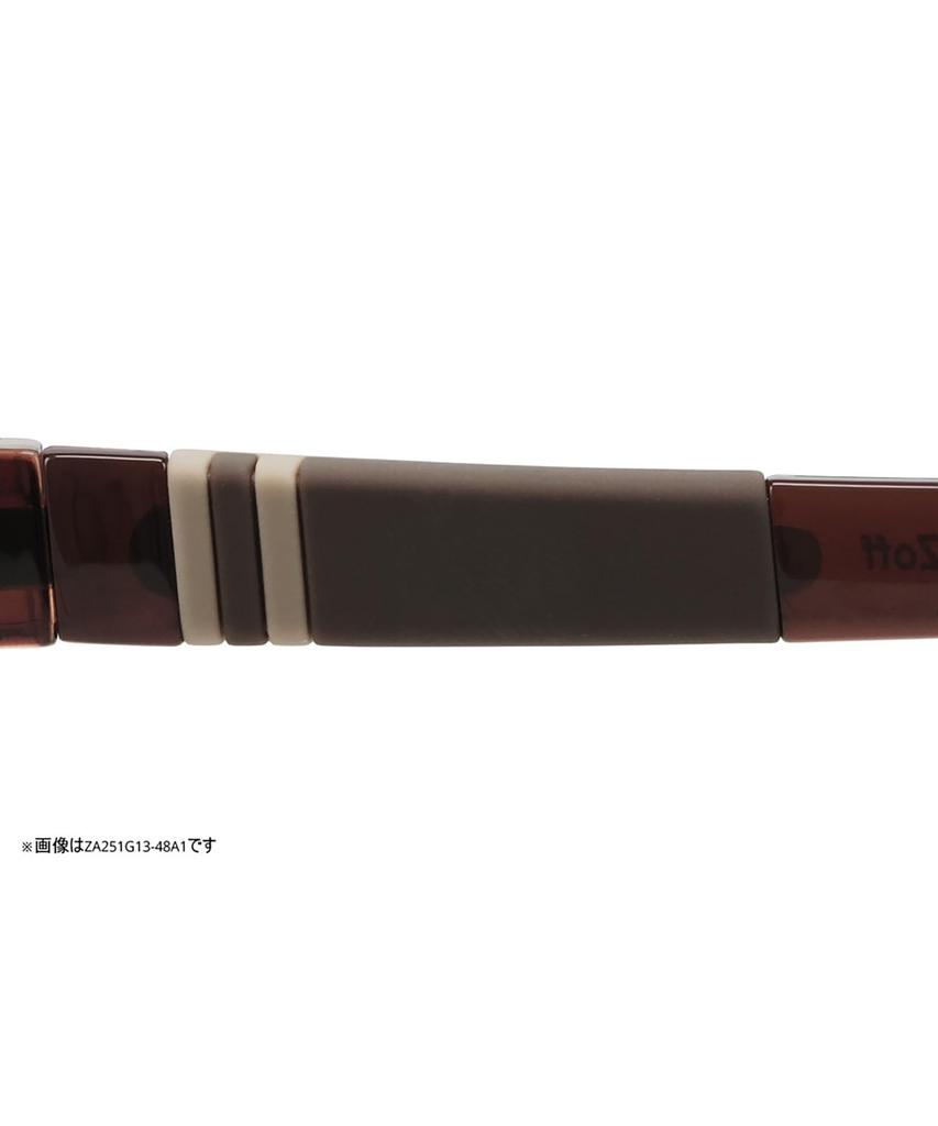 Zoff Suncut Sunglasses Golf Sports Sunglasses with SNAP UV Outdoor Sunglasses Size Glasses/UV100%CUT Boston-Style (Brown, ZA251G13_43A1) & GRIP,