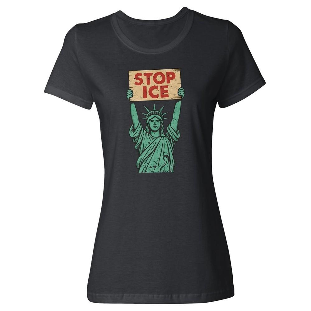 Stop Ice USA Protest - Defend Freedom Liberty Support Ladies  Crewneck T-Shirt Unisex T-Shirt XXXL