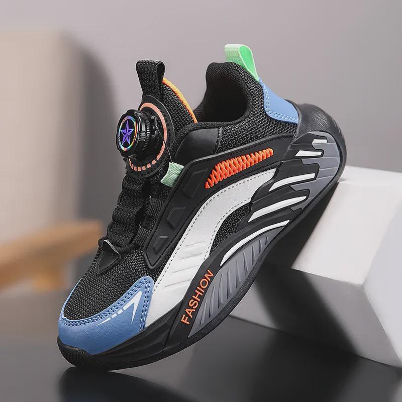 Pantofi sport pentru copii Toamna 2025: Pantofi de alergare cu cataramă rotativă, antiderapante, rezistente la uzură pentru băieți și fete