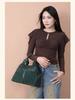 Johnature Minimalist Versatile Handbag With Multiple Compartments Large Capacity Women's Bag Shoulder Crossbody Bags