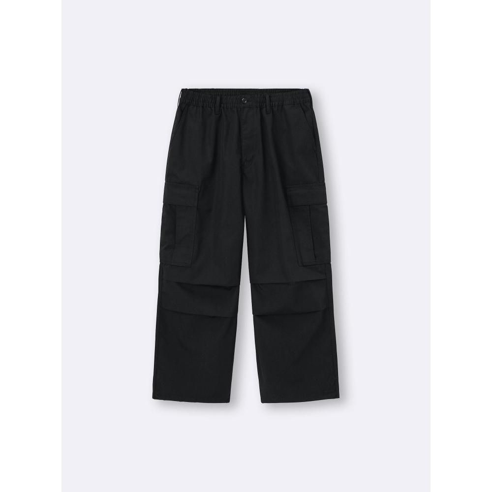 

GU by Uniqlo Супер широкие брюки-карго+спецификация OS US 09 BLACK/S
