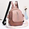 Backpack Women's Trendy Women's Bag Texture Solid Color Travel Bag PU Material