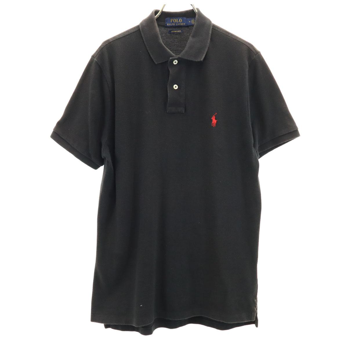 

POLO RALPH LAUREN Short sleeve Polo shirt M black Fawn Men s Used