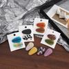 Textured Acetate Color Block Duckbill Hair Clips - Fashionable Water Drop Side Clips (Pair)