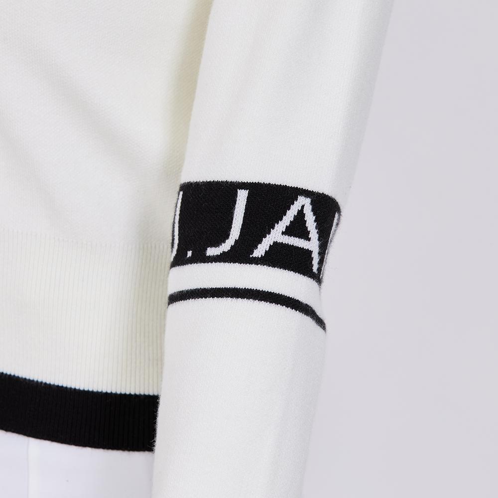 J Jane Color Line Knit Zip-Up Cardigan (Black)