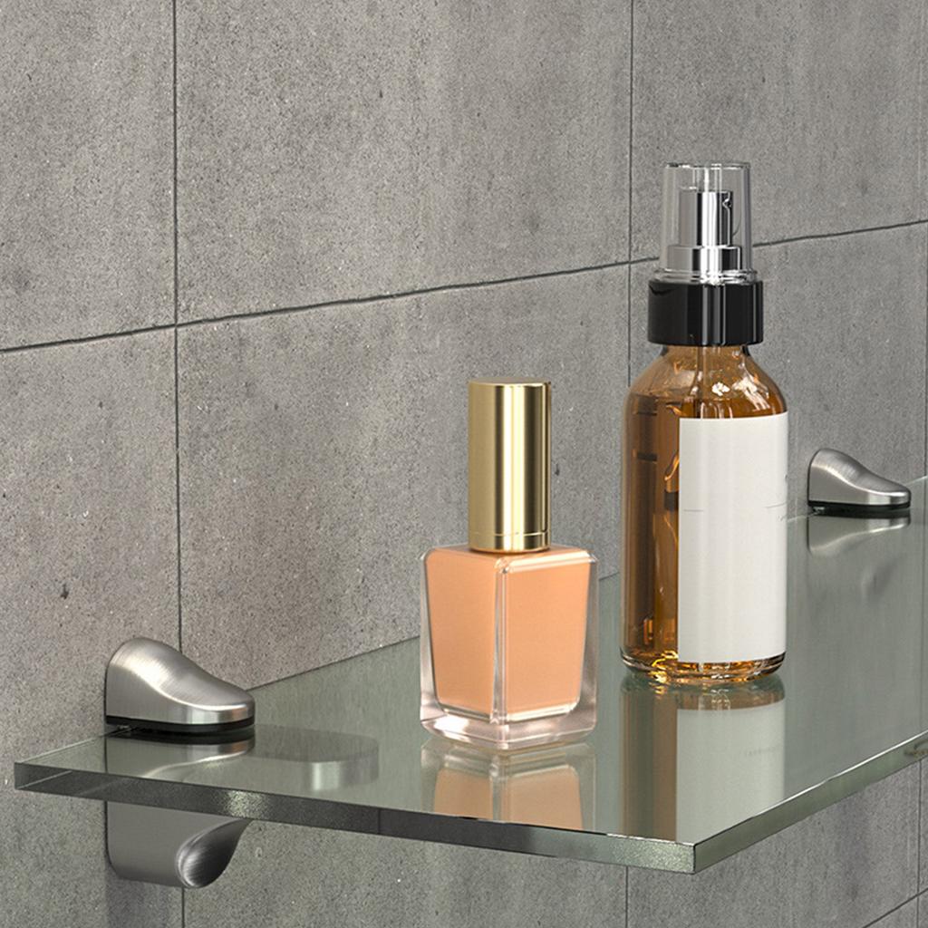 Supporti Regolabili per Mensole in Vetro Morsetto in Metallo Montaggio a Parete Supporto Versatile per Mensole in Vetro per Bagno