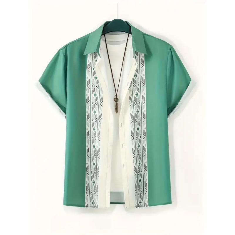 

Гавайская рубашка Летняя Хрустящая Простая Повседневная Мужская и Женская С Лацканами На Пуговицах Сверху Оверсайз Прохладная Повседневная Одежда 5XL