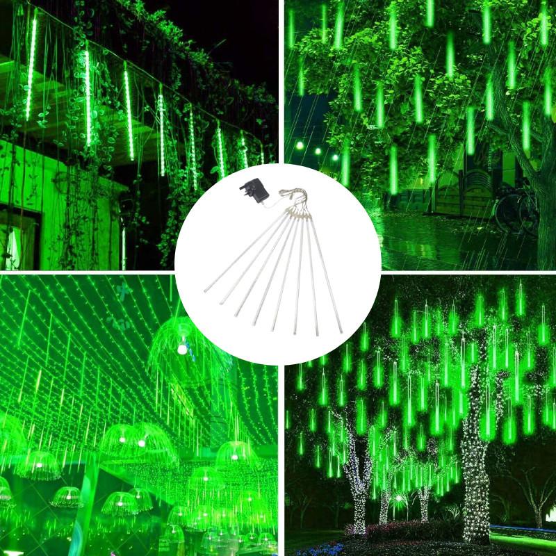 Meteor Shower Star Rain Lights 30cm 8 Tubes Falling Christmas Outdoor Party Tree