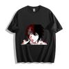 Death Note Light Yagami T-Shirt - Red and Black Hair Split Design Unisex Tee