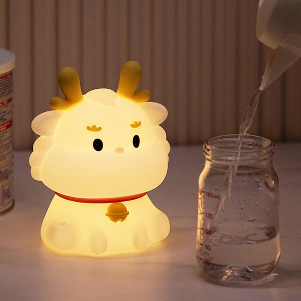 Silicone Night Light Innovative Cute Animal Shape Colorful Lighting Tap Control Dimmable Nursery Night Lights for