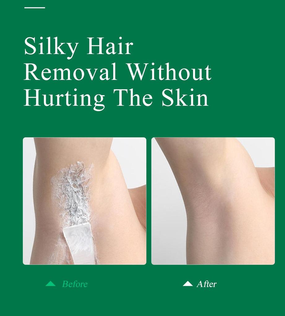 Haarentfernungscreme, schmerzloser Haarentferner für Achselhöhlen, Beine und Arme, Hautpflege, Körperpflege, Enthaarungscreme, 40 g