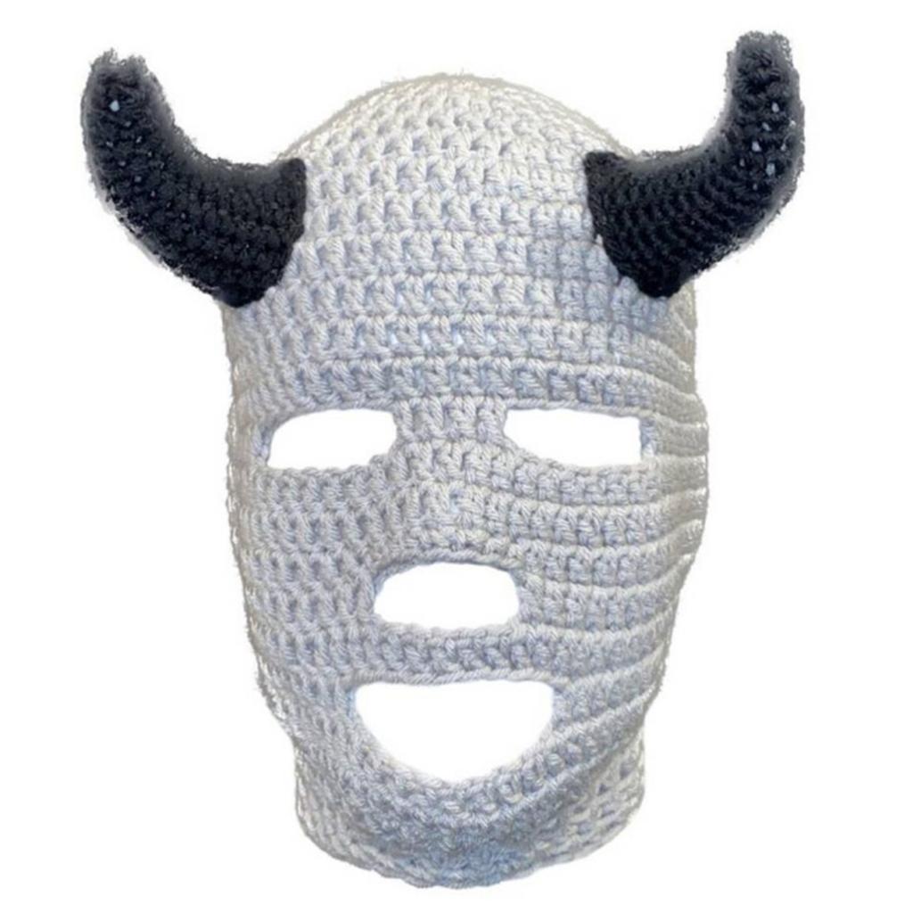 Knitted Full Face Ski Mask Winter Balaclava Face Cover for Outdoor Sports Novelty Knitting Beanie