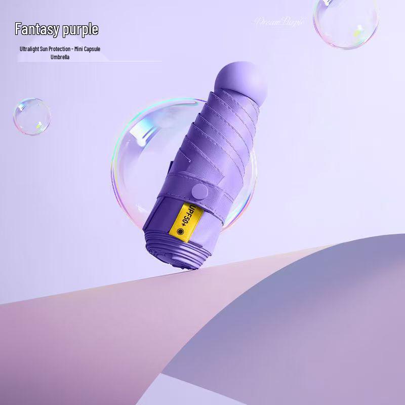 Compact Mini Umbrella: 50% Off, UV Protection, Ultra-Light & Portable for Sun and Rain