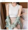 2025 Women's Versatile Ice Silk Spaghetti Strap Tank Top Sleeveless Crew Neck Undershirt