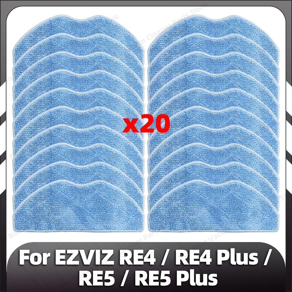 Compatible for EZVIZ RE4 / RE5 Robot Vacuum Replacement Main Side Brush HEPA Filter Mop Pads Spare Parts Accessories