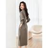 2025 Autumn V-neck Waist-Cinching Slimming Shirt Dress for Women