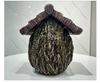 Resin Tree Stump Birdhouse & Feeder Garden Decoration