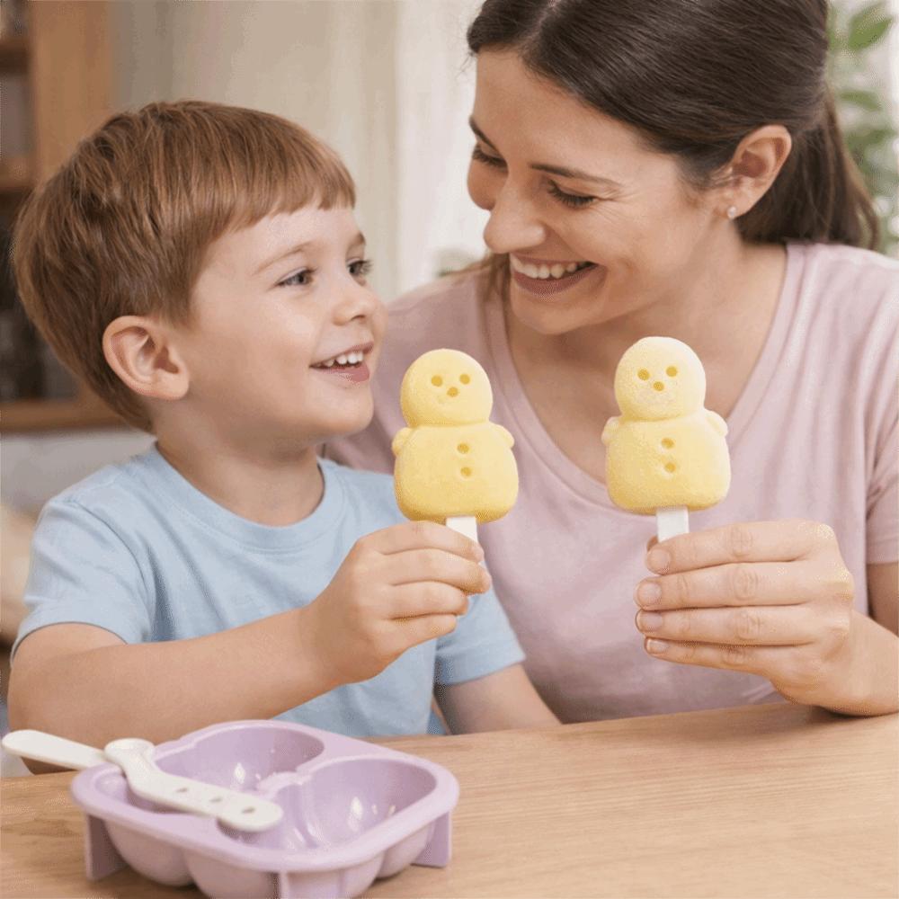 With Sticks Ice Cream Mold With Lids Ice Cream Maker Molds Cute ice Cube Tray  Kitchen Tools