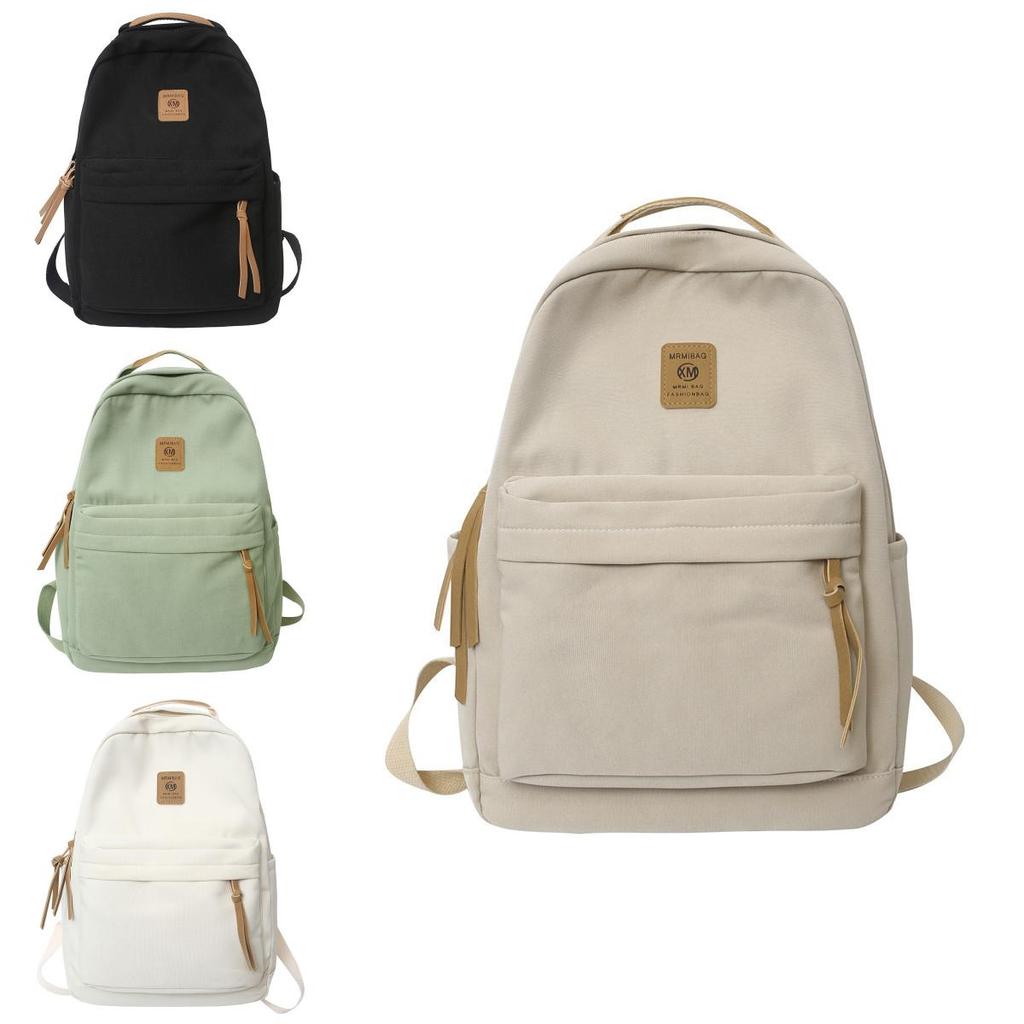Nylon Minimalist Xm Letter Pattern Backpack For Students With Breathable Waterproof Design For Daily Use