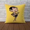 Poszewka na poduszkę Mr Bean Do Samochodu Sofy Dekoracyjna Domowa Dwustronny Nadruk Pluszowa Kwadratowa Poduszka Dekoracyjna Pokrowiec