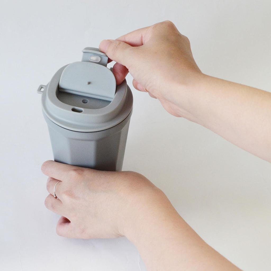 BCL 585 Suction Mug, 300ml, Gray, Non-Slip Tumbler