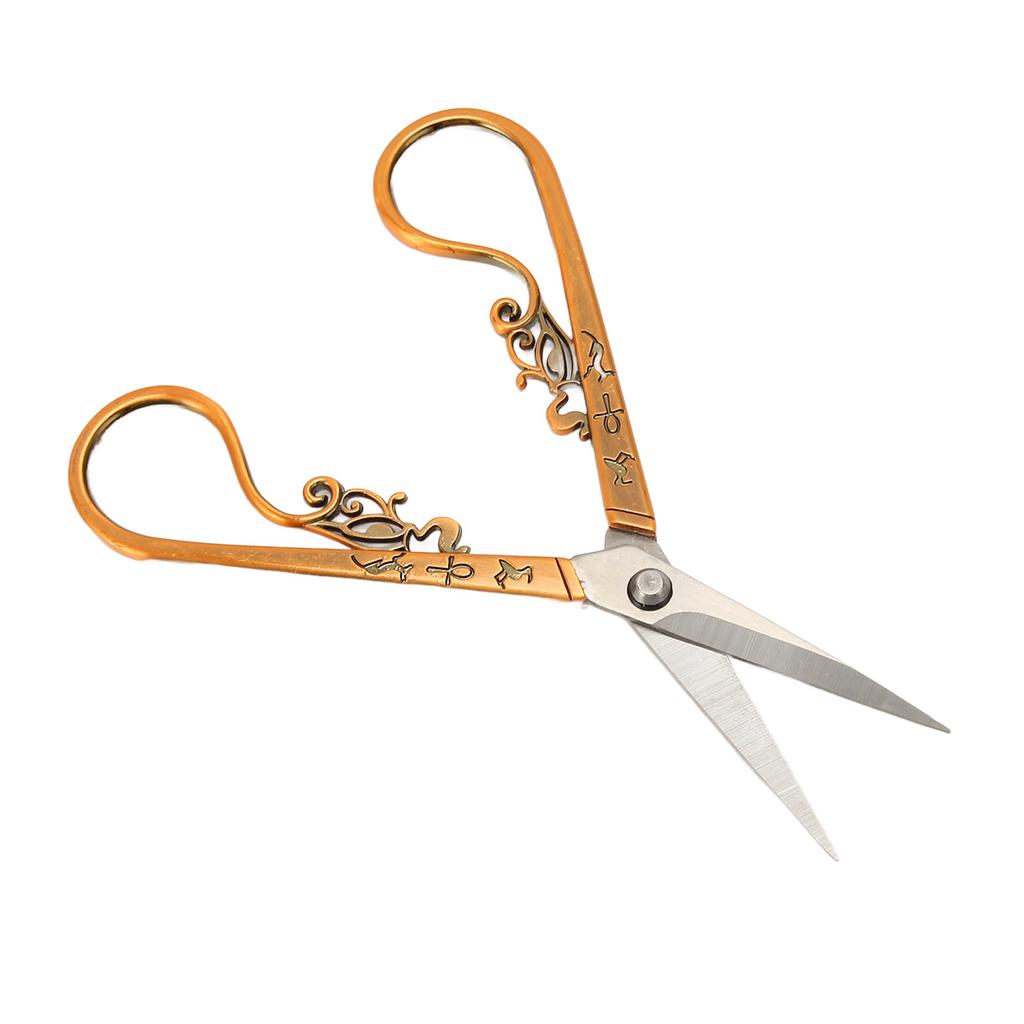 Embroidery Sewing Scissor Vintage Scissor Portable Stainless Steel Retro Scissors for Needlework Crochet