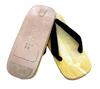 Asakusa in Geta Sandals with Black Straps for and Japanese Shoe [Made Japan] High-Quality Leather-Soled (Perfect Kimono, Yukata, Jeans. Men's) (Black,