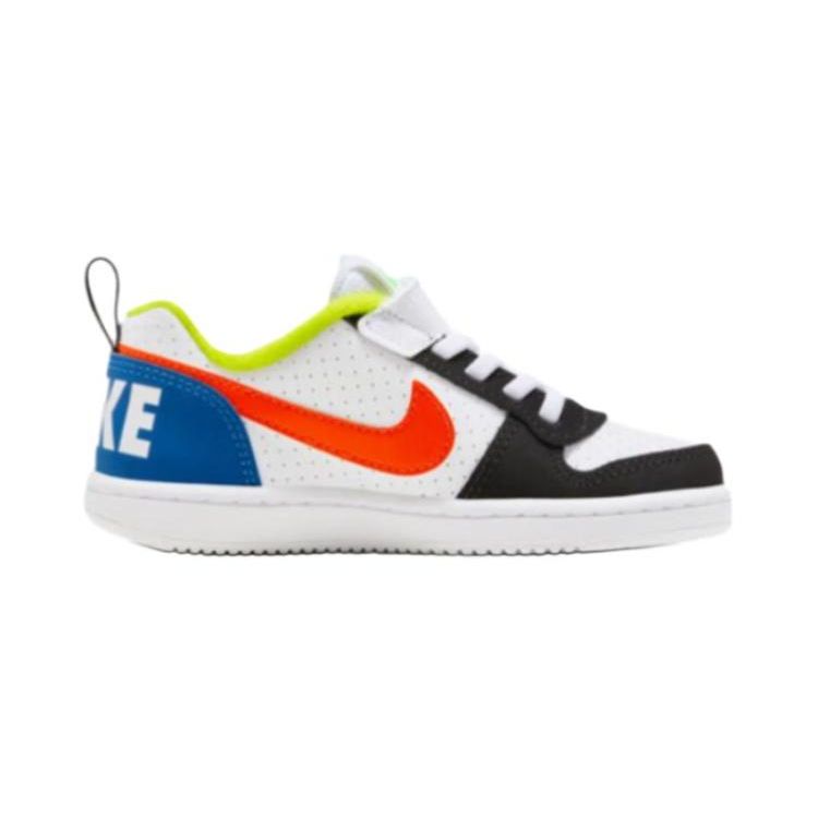 Nike Court Borough Casual Lightweight Durable Low-Top Kids Skate Shoes Kids Sneakers White Blue Orange DV9114-181