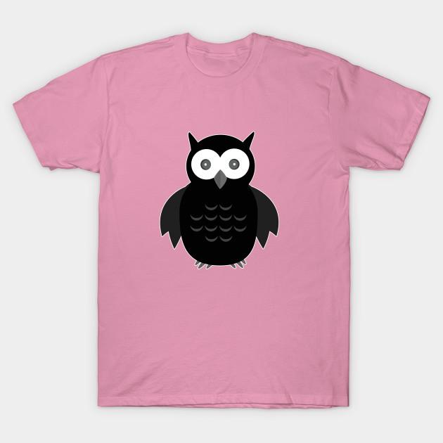 T Shirt Women Black And White Owl Harajuku Print Kawaii Tshirt Summer Short Sleeve Female T-Shirt Top Tee