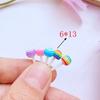 40Pcs New Cute Mixed Little Lollipop Resin Figurine Crafts Flatback Cabochon Ornament Jewelry Making Hairwear Accessories