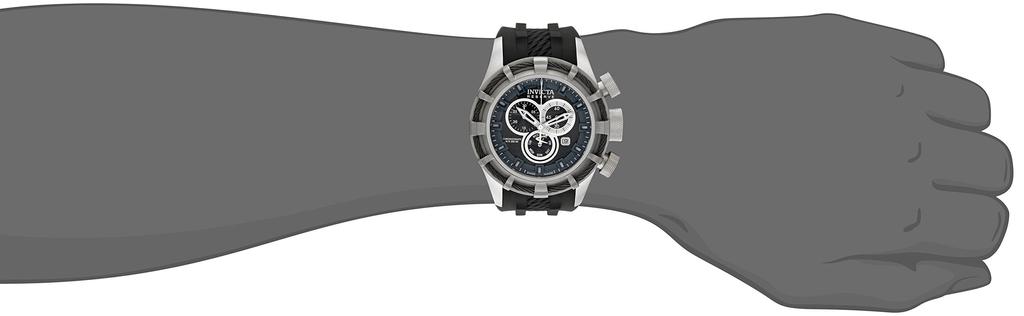 Watch Bolt 50mm Stainless Steel Gunmetal Stainless Steel Gunmetal Dial Quartz 15783 Black [Invicta] + 8172/220 Men's [Item]