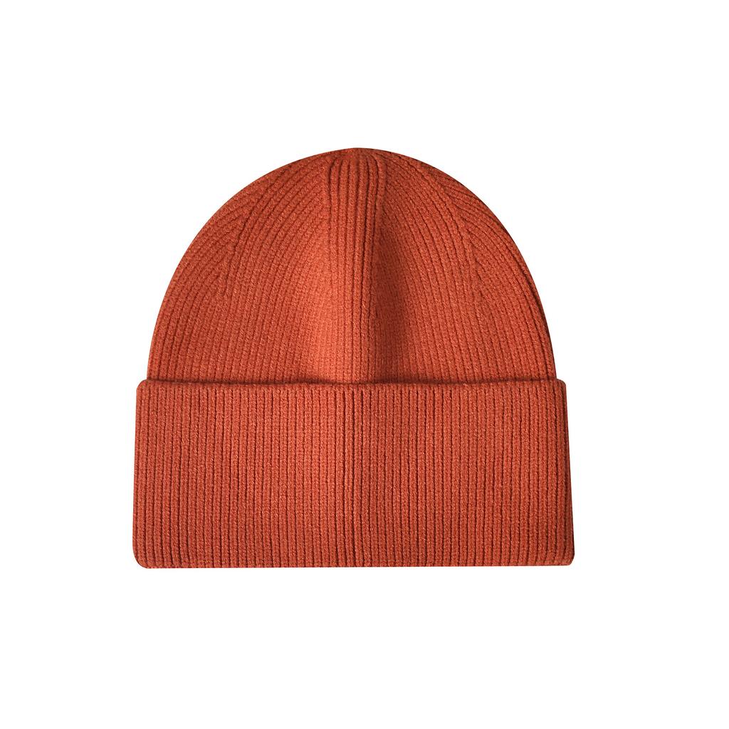 Women's Knitted Beanie with Turned-Up Brim New Style Loose-Fit Oversized Circumference Men's Hat Autumn/Winter Warm Hat