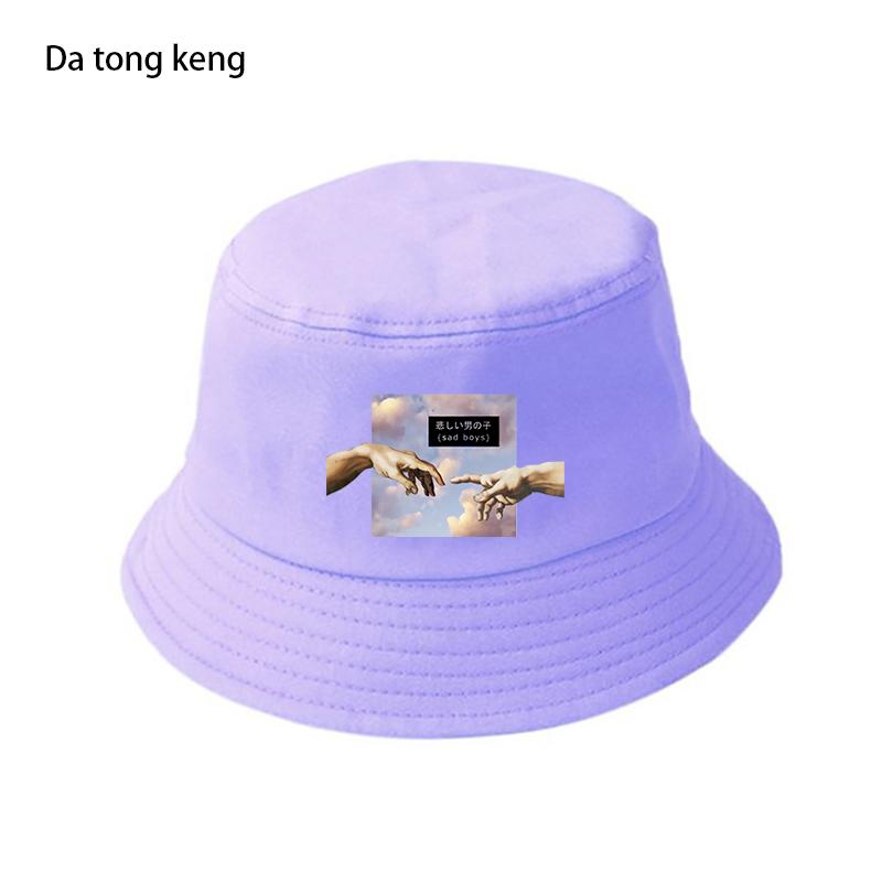 Anime HipHop MICHELANGELO Bucket Hat Women Unisex Summer Fishing Fisherman Cap Foldable Unisex Sun Caps Sunscreen Panama Beach Hats