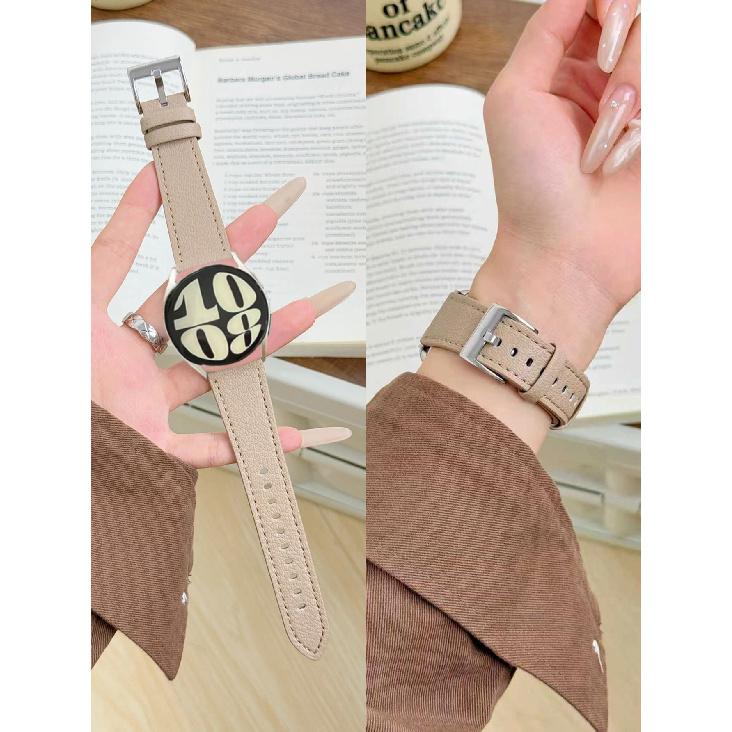 

New 20mm 22mm Trench Strap For Samsung Galaxy Watch 7 FE 5 Pro 4 6 classic band 44mm 40mm sport bracelet correa leather loop Galaxy Watch FE 40mm