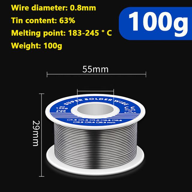 20/30/50/100g Electronic Soldering Wire Solder Wires Rosin Core Tin Multipurpose Welding Wire Flux Iron Wire Reel Household Tool