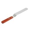 L Shape Curved Cake Icing Spatula Wooden Handle Stainless Steel Cake Cream Scraper LS