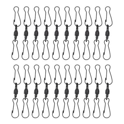 20 τεμ. Κλιπ Ανεμοδείκτη Ανοξείδωτο Ατσάλι Περιστροφή 360 Μοιρών Διπλό Κλιπ Κρεμάστρες για Ανεμοδείκτες