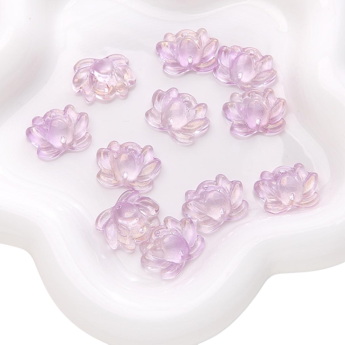 

21x16 мм 5 шт./пакет Стеклянные бусины лотоса с двойным отверстием DIY браслет ожерелье серьги ювелирные изделия аксессуары 21x16mm 5pcs/bag