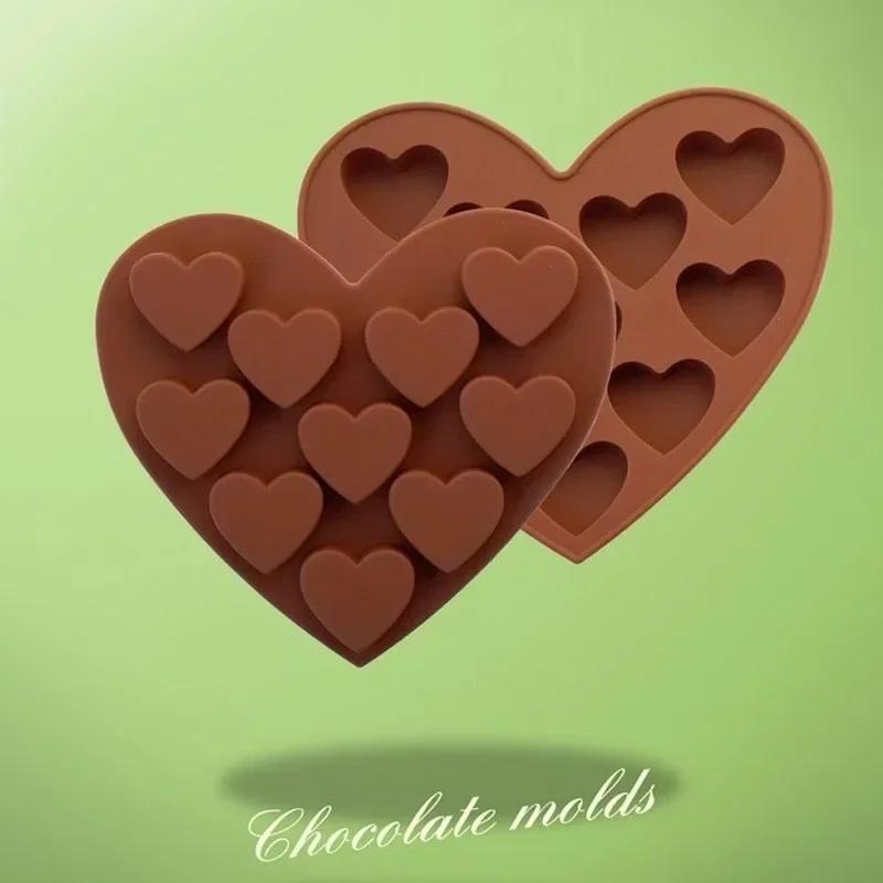 Love Heart Shaped Silicone Molds Fondant Cake Chocolate Mold Baking Tools