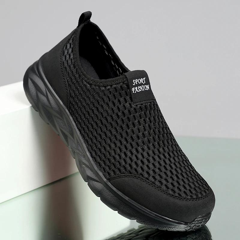 Men Women Summer Casual Sports Sneakers Breathable Lightweight NonSlip Mesh Men's Shoes Outdoor Non Slip Big Size Loafers Walking Male Tennis