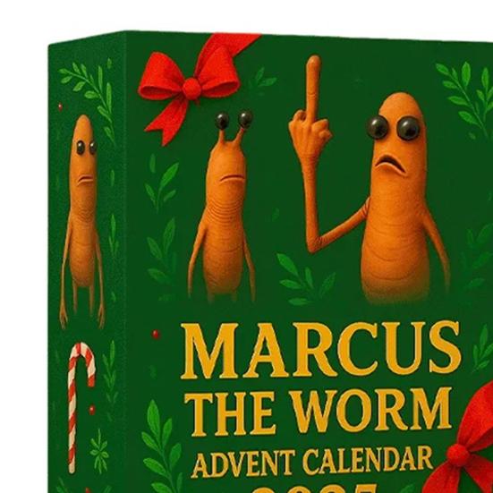 Christmas Countdown Calendar 24 Day Countdown Box 2025 Marcus The Worm