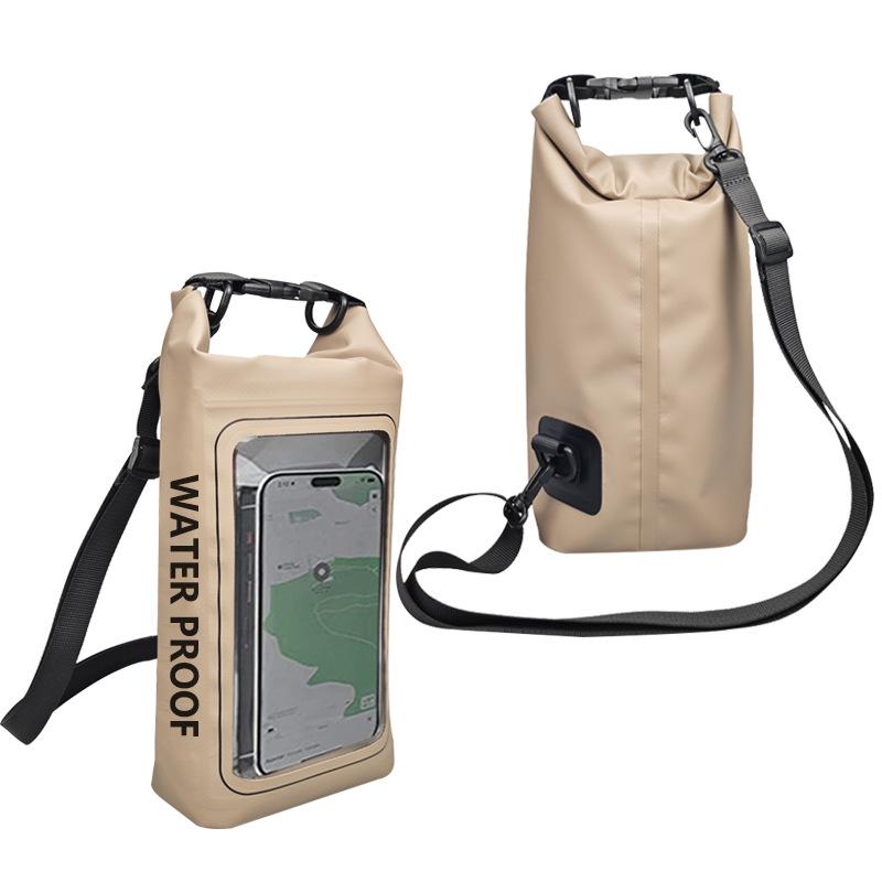 2L Wasserdichter Trockensack für Schwimmen Kajakfahren Trekking Rafting Surfen Bootfahren Tragbarer Touchscreen Outdoor Aufbewahrungsrucksack