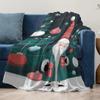 Tuniu Christmas Santa Claus Print Blanket Cozy Soft Warm Bed Sofa Throw Blanket Gift for Kids Adults