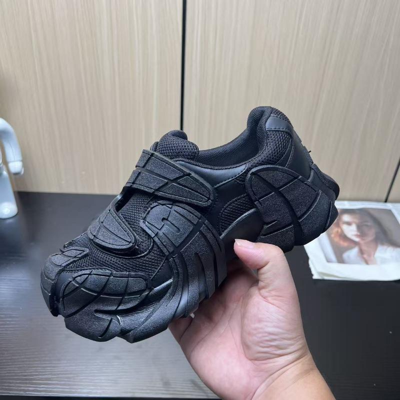 Leather Personalized Octopus Dad Shoes Women's Autumn New Velcro Casual Niche Fashion Dad Shoes Trend