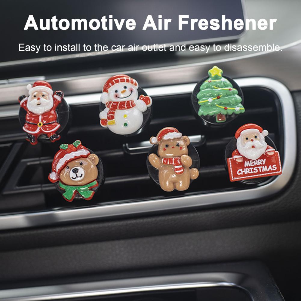 

Christmas Car Perfume Clip Decoration Car Fragrance Air Conditioner Mouth Fragrance Accessories Car Interior Decoration Supplies
