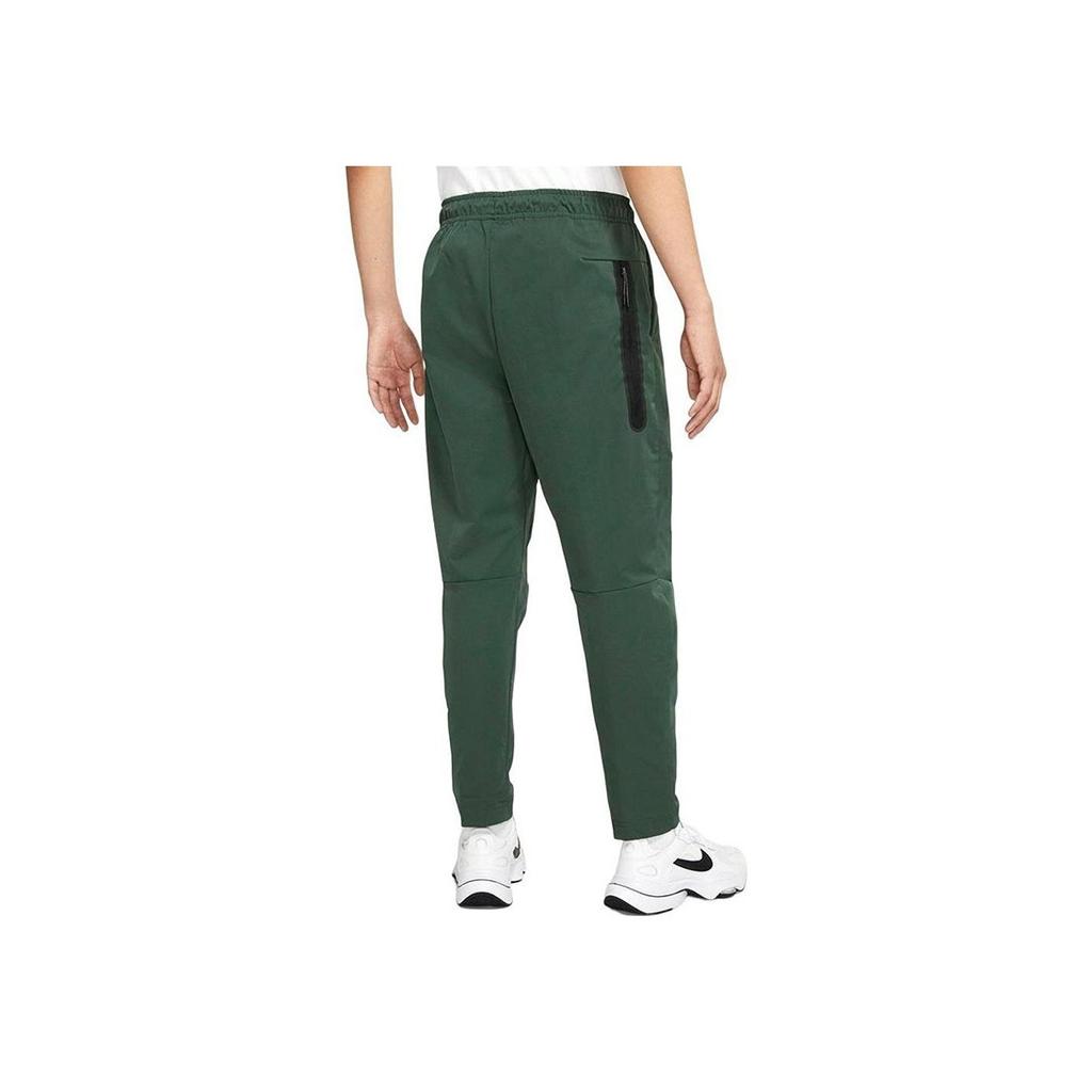 Nike Logo Embroidered Drawstring Straight-Leg Sweatpants Men Bottoms Green CU4484-337