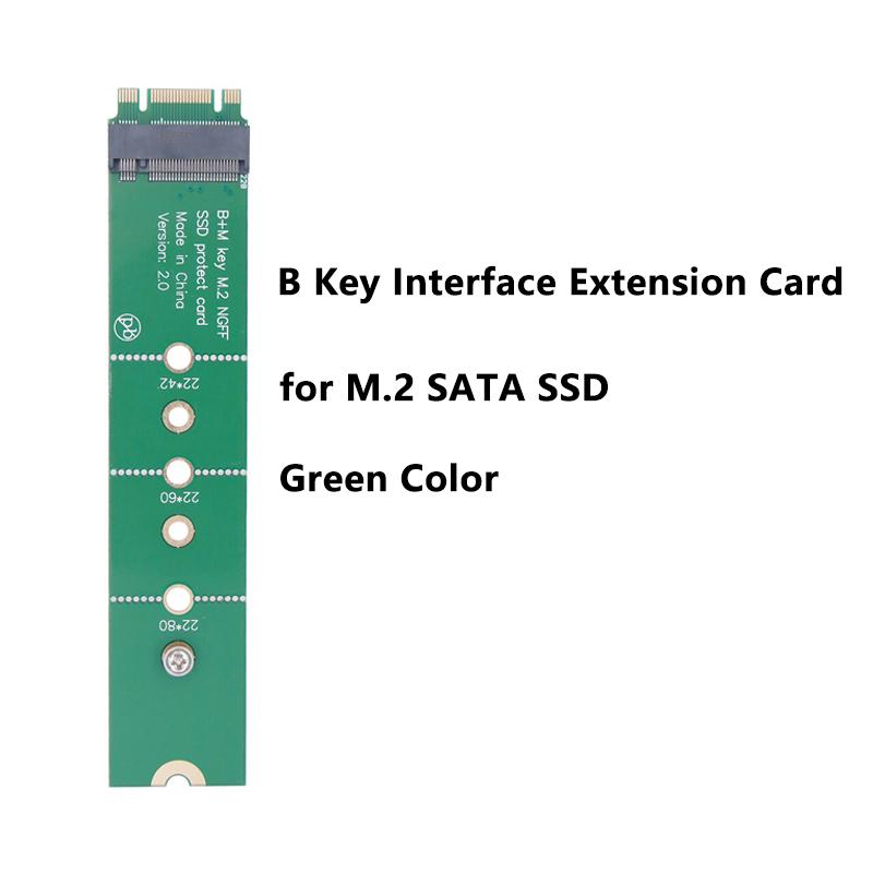 M.2 NGFF NVME AHCI PCIE Interface Riser Card Male to Female M2 SSD Interface Test Protection Card B+M/M key Slot Extension Board
