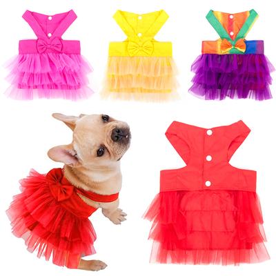 Pet Dog Dresses for Small Dog Girl Pet Supplies Party Clothes Photo Props Pet Costume Dog Clothes Tutu Shirt Puppy Skirt